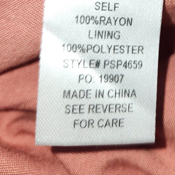 Polagram Lightweight Wide Leg Tank Jumpsuit Terracotta   2X - Picture 12 of 13